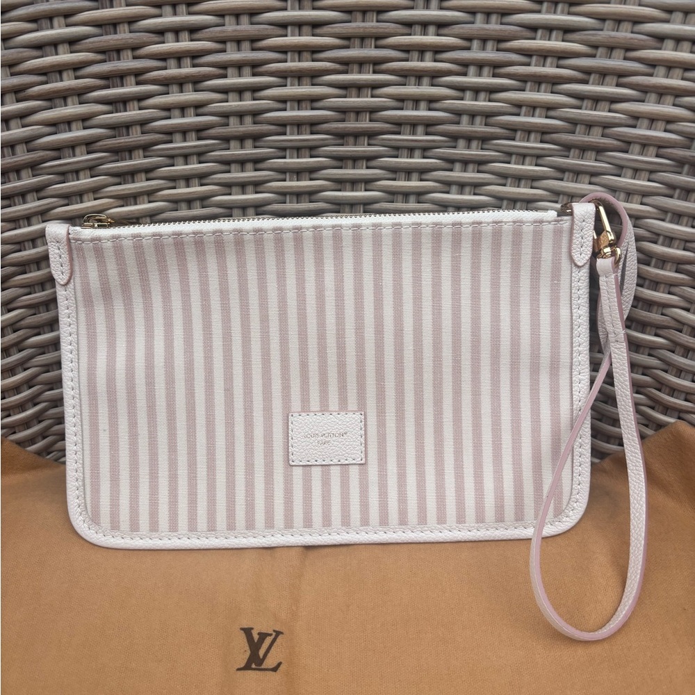 Authentic Louis Vuitton Neverfull MM Summer Dune M14295 NEW clutch wallet